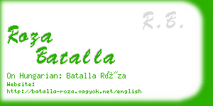 roza batalla business card